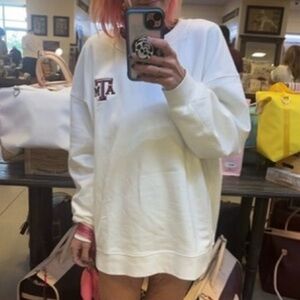 Women’s 14 Lululemon white Texas A&M oversized sweater